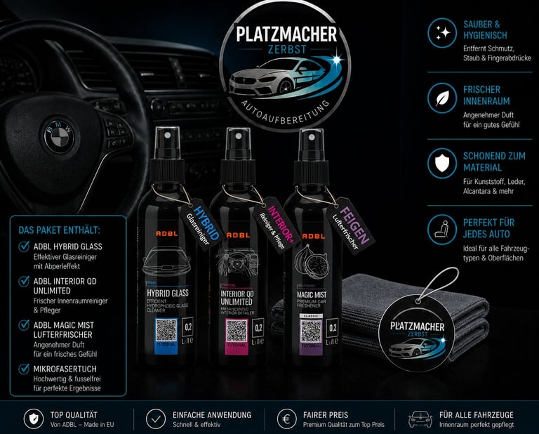 Starterpaket Innen car interior care set with cleaner products priced at 30 euros