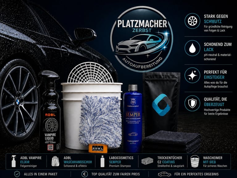 Starterpaket Außen car care package for 70 euros